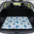 thumbnail image 1 of Qpednta Universal Trunk Liner 29"x39" All Weather Blue Turtle Cargo Mat, Non-Slip Polyester Carpet Machine Washable Dustproof Sand Mud Resistant Vehicle Interior Accessory Fits SUV Sedan Truck, 1 of 6