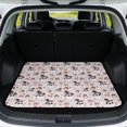 thumbnail image 1 of Qpednta All Weather Cargo Mat 29"x39" Cute Ghost Pink Trunk Liner for Cars, Non-Slip Polyester Carpet Machine Washable Sand Mud Resistant Rear Trunk Protector Universal Fit SUV Sedan Truck, 1 of 7