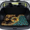 thumbnail image 1 of Qpednta All Weather Trunk Mat Non-Slip Leopard Print Cargo Liner 29"x39", Durable Polyester Rear Trunk Floor Protector Universal Fit SUV Car for Outdoor Gear Luggage Pet Transport, 1 of 7