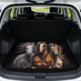 thumbnail image 1 of Qpednta Western Horse Cargo Liner Floor Mat Universal Fit 29"x39", All Weather Anti-Slip Rear Trunk Protection Easy To Clean Car Accessories for Car SUV Sedan, 1 of 7