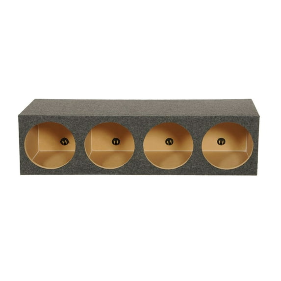 Q Power HD12 4HOLE Heavy Duty Quad 12" Sealed Subwoofer Enclosure Box