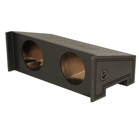 QPower Dual 10" Behind Rear Seat Sub Enclosure Box for Jeep CJ5 and CJ7, All Years