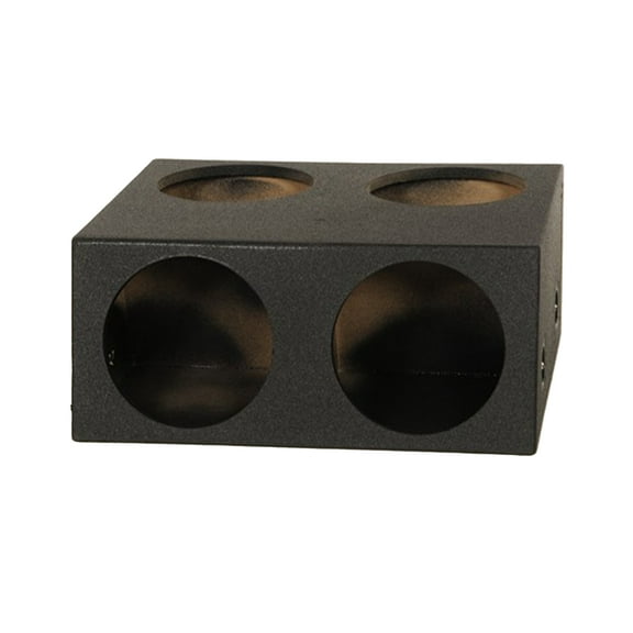 Q Power QBOMB124T Quad 12 Inch Sealed Subwoofer Box with Spray-On Bedliner