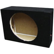 Q-Power Shallow Single 12" SealedTruck Subwoofer Enclosure Box, Charcoal