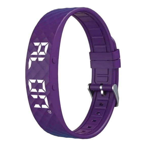 Qqyida Vibration Reminder Smart Wristband with Sleep Monitoring, Rechargeable Fitness Tracker, Sports Activity Watch, Silicone Material Heart Rate Tracking, for Night Owls and Athletes, F