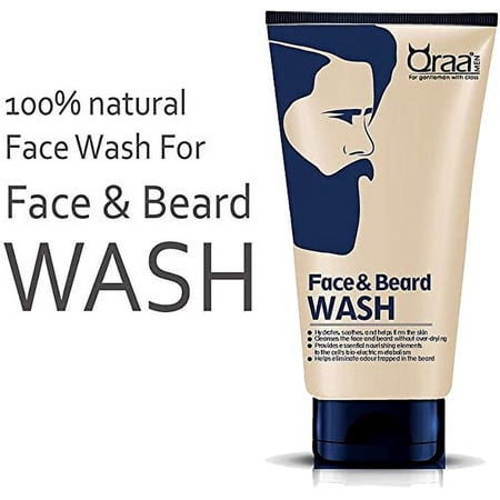 Qraa Face And Beard Wash with Tea Tree Oil, 100g