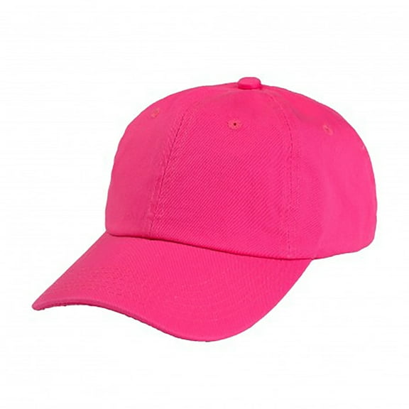 Qraftsy Bulk Pack of 6 Cotton Dad Hat Cap (Hot Pink)