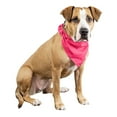 thumbnail image 1 of Qraftsy Plain Cotton Pets 5 Pcs Dogs Bandana Triangle Shape  - Large Pets (Hot, 1 of 2