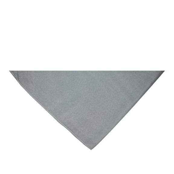 Qraftsy Triangle Solid Cotton Bandanas - 10 Pack - Kerchiefs and Head Scarf (Grey)