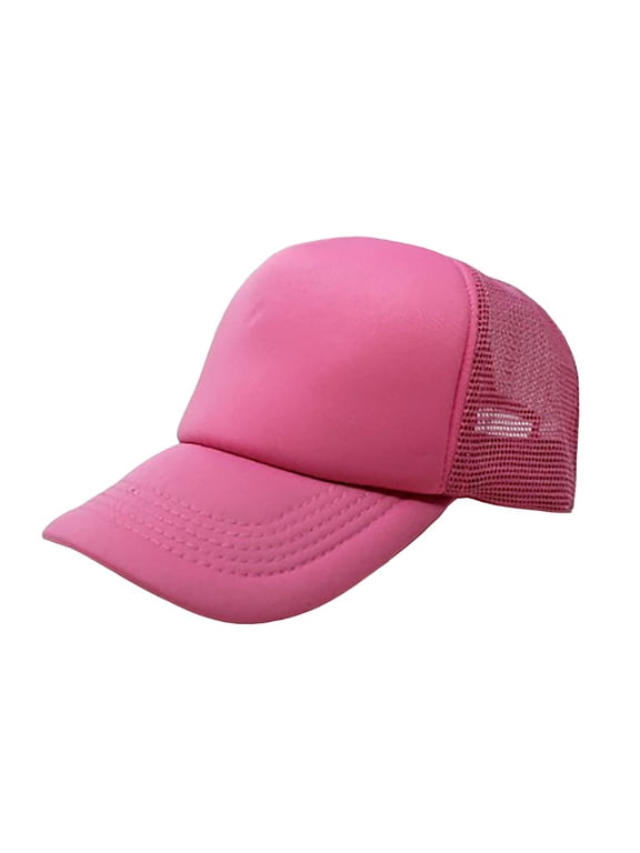 Trucker Hat Adjustable Cap (Pink)