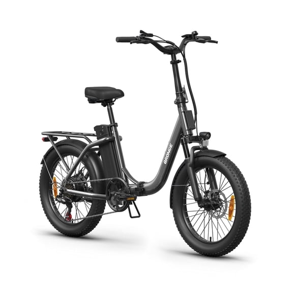 Qronge 20" Folding Electric Bikes for Adults 1000W Peak up to 70Miles Range Fat Tire Foldable Ebikes 20 mph Max Speed Step Thru E-Mountain Bikes 36V 13.5AH Battery, 7 Speed, UL2849 by SGS