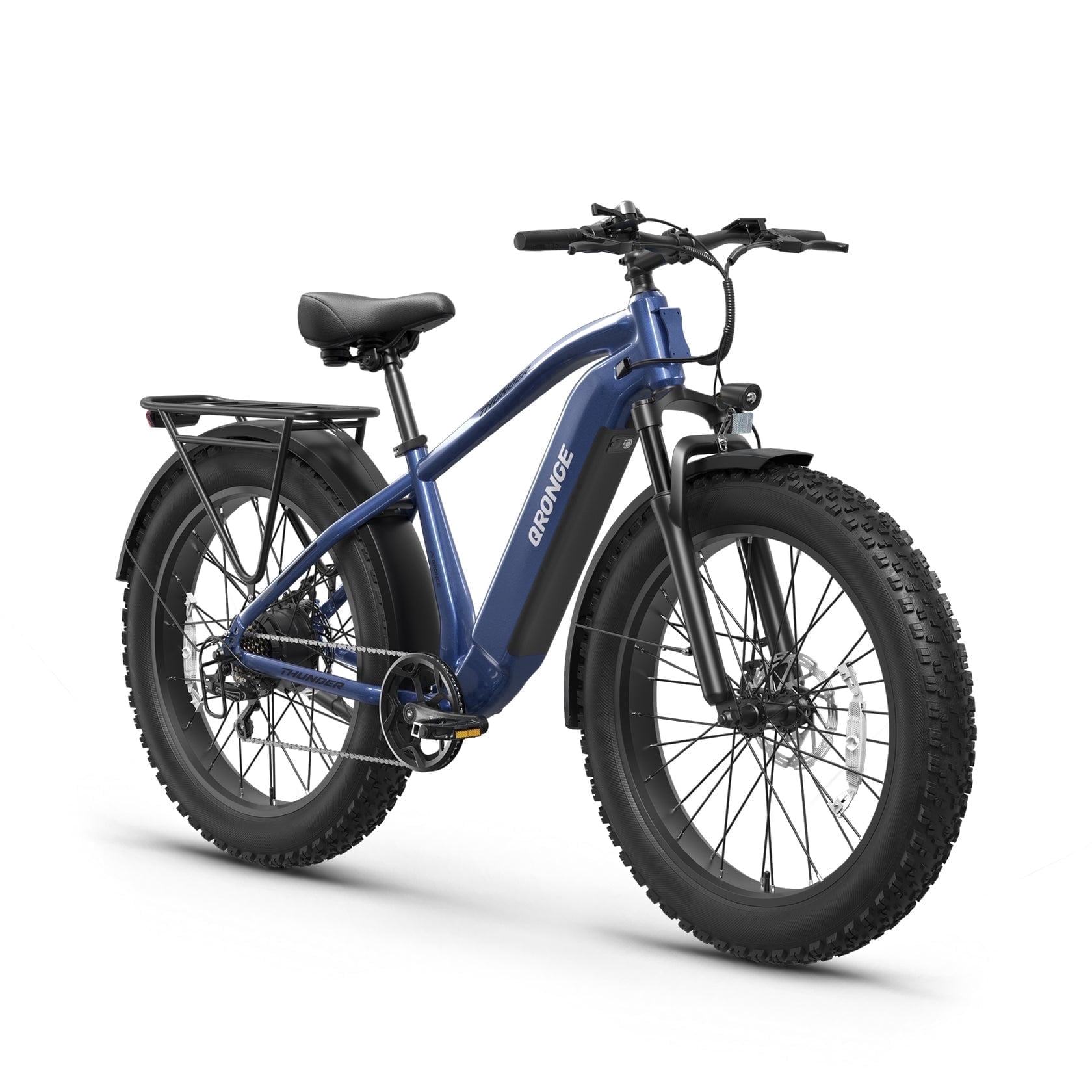 Qronge 26" Electric Bikes for Adults 1800W Peak 70Miles Max Range Fat Tire Ebike 28 mph Top Speed 48V 15AH Battery E-Mountain Bikes, UL2849 by SGS