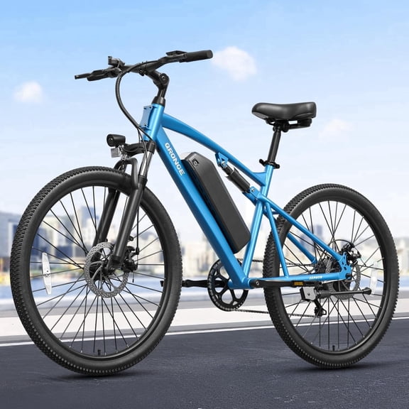 Electric Bikes for Adults 70 Miles Max Range 1000W Peak Motor 28 mph Top Speed 36V 13.5AH Removable Battery Full Suspension E-Mountain Bike 26" x 1.95" Thin Tires 7 Speed Ebike, UL2849 Compliant