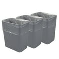 thumbnail image 1 of Qskely 4.5 Gallon Plastic Trash Can, Garbage Can,  3 Pack, Gray, 1 of 9