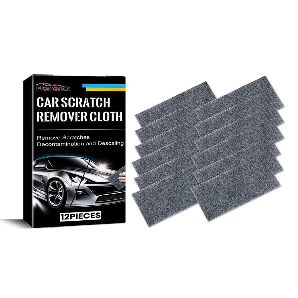 Chiffon Nano Réparation Rayures Voiture - Lot De 12, Gris, Réutilisable - Pour Petites Rayures Superficielles, Brillance