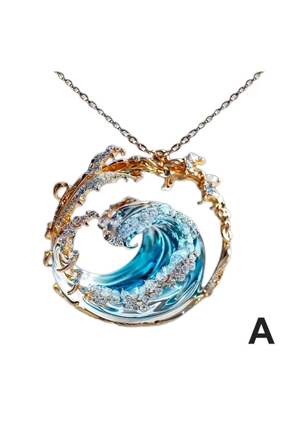 Qsnailfrr Oceans Oath Jewelry Set, Adjustable Ocean Necklace//Earring,Oceans Oath Necklace,Summer Marine Theme Jewelry Pack,Inspirational Jewelry Gift for Women,Friendship Ocean Jewelry Gift