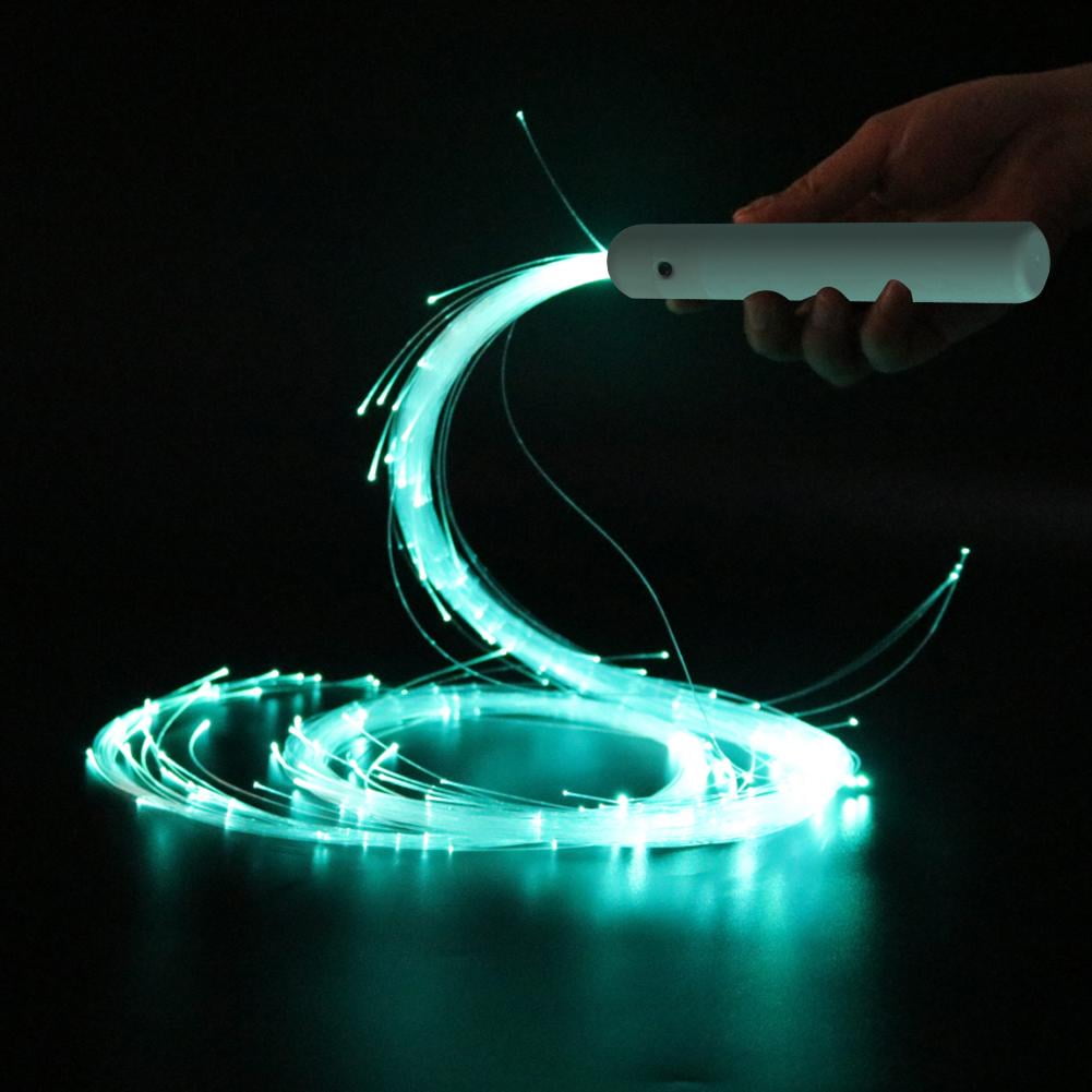 Qsnailfrr Rgb Led Fiber Optic Whip-360° Swivel Bright Light Up Flow Toy 