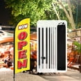 thumbnail image 1 of Qsum 8.2 ft Polyester Now Open Swooper Outdoor Flag and Banner, 1 of 7