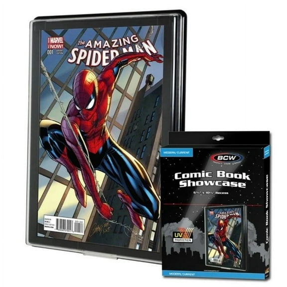 (Qt.1) BCW UV Current/Modern Comic Book Showcases Wall Mountable Display Frame
