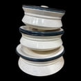 thumbnail image 1 of Qtial Ceramic Food Storage & serving Containers, SET OF 3 PCS Small, Medium,Large Pots (White dotted), 1 of 3