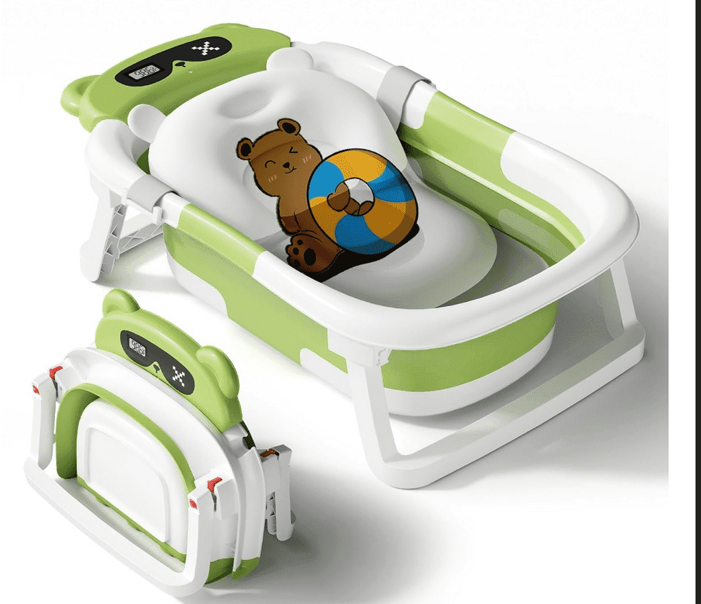 Qtinghua Baby Bathtub,Collapsible Bathtub for Newborn to Toddler