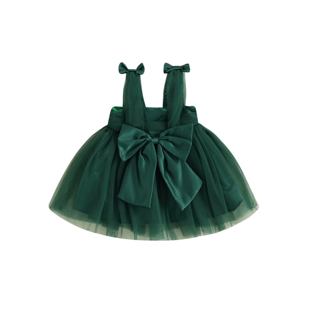 green emerald velvet dress Elegant Baby Girl Dress Flower Girl Dress Red Christmas dress – marryshe main image 0