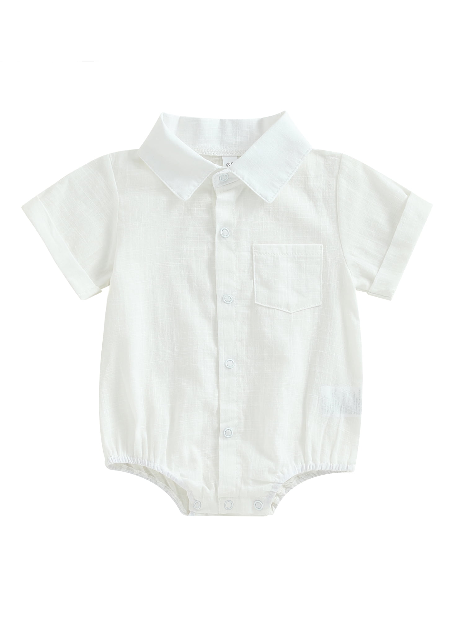 infant white collared shirt