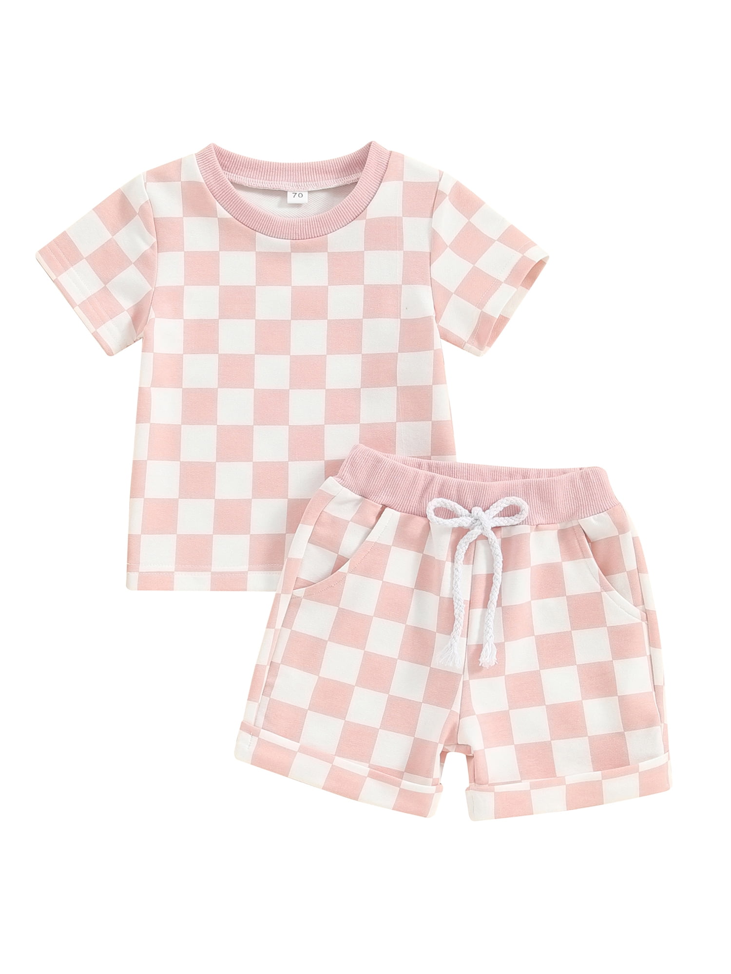 Qtinghua Infant Toddler Baby Boy Girl Summer Clothes Short Sleeve