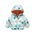 Qtinghua Infant Toddler Baby Girl Boy Puffer Jacket Cartoon Print Long