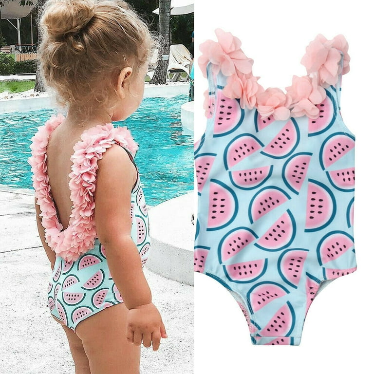 BLUE, GREEN AND PINK TWO PIECES SWIMSUIT WITH FLOWERY PRINT, BABY BLUE, GREEN AND PINK TWO PIECES SWIMSUIT WITH FLOWERY PRINT, BABY