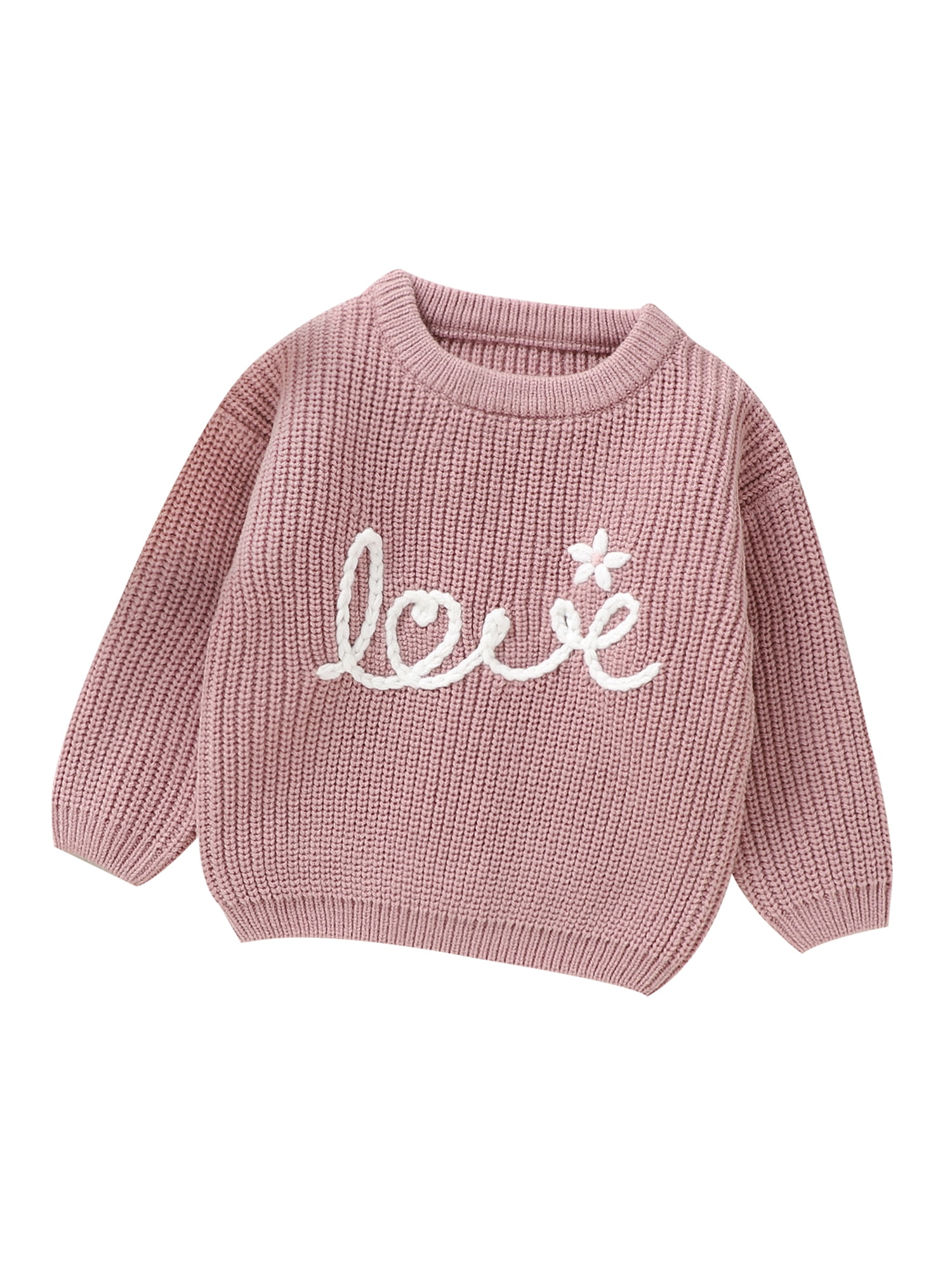 Qtinghua Infant Toddler Baby Girls Winter Knit Sweater Long Sleeve