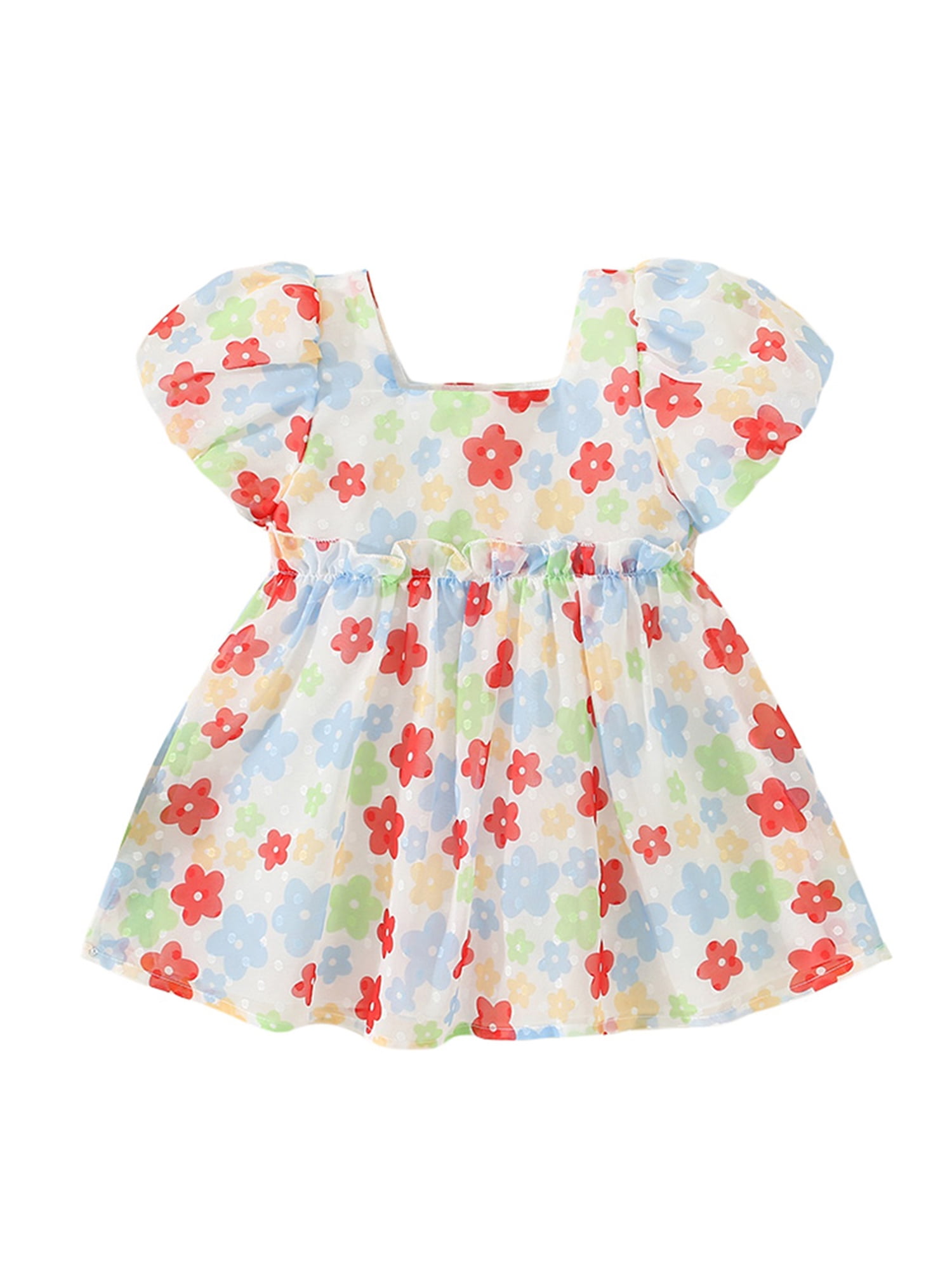 Jusbysis Baby Girl Summer Romper Cute Sleeveless Scoop Neck Star Moon Print Bodysuit Newborn Tulle Dress
