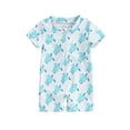 thumbnail image 1 of Qtinghua Newborn Infant Toddler Baby Boy Rash Guard Swimsuit Romper Zipper Short Sleeve Turtle/Shark Print Bathing Suit Swimwear White 2-3 Years, 1 of 9
