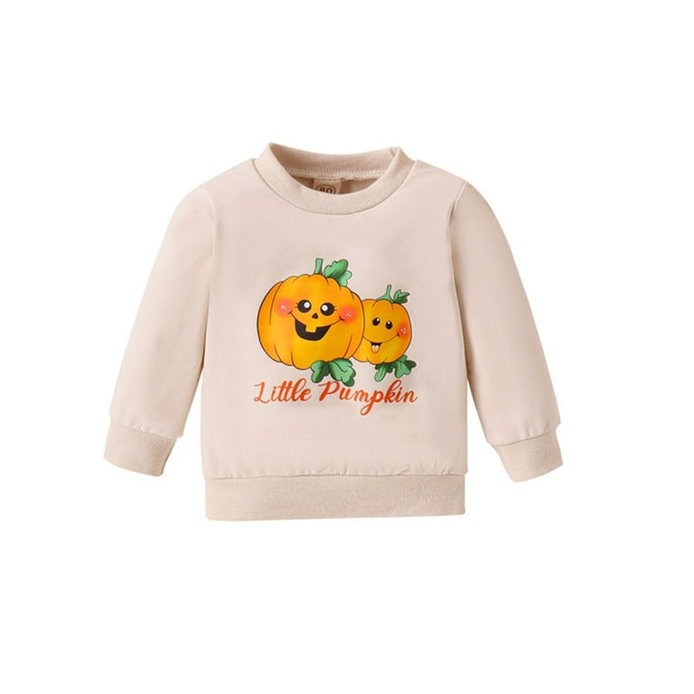 Little pumpkin best sale letter print sweatshirt