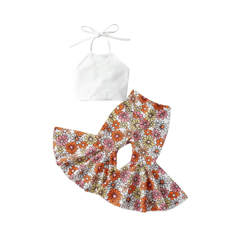 Floral Bottom Tie Top & Skirt Set Floral Bottom Tie Top & Skirt Set