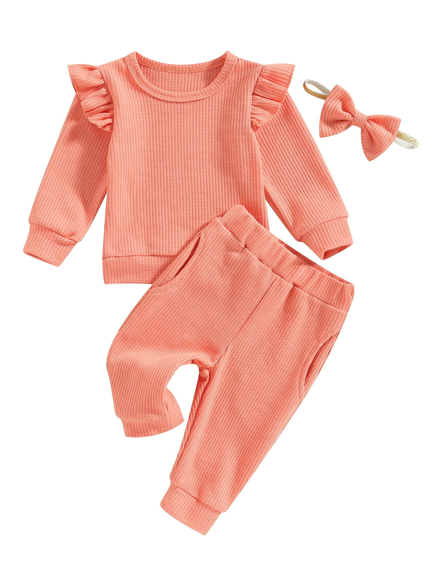 Qtinghua Toddler Baby Girls Fall Winter Clothes Floral Long Sleeve