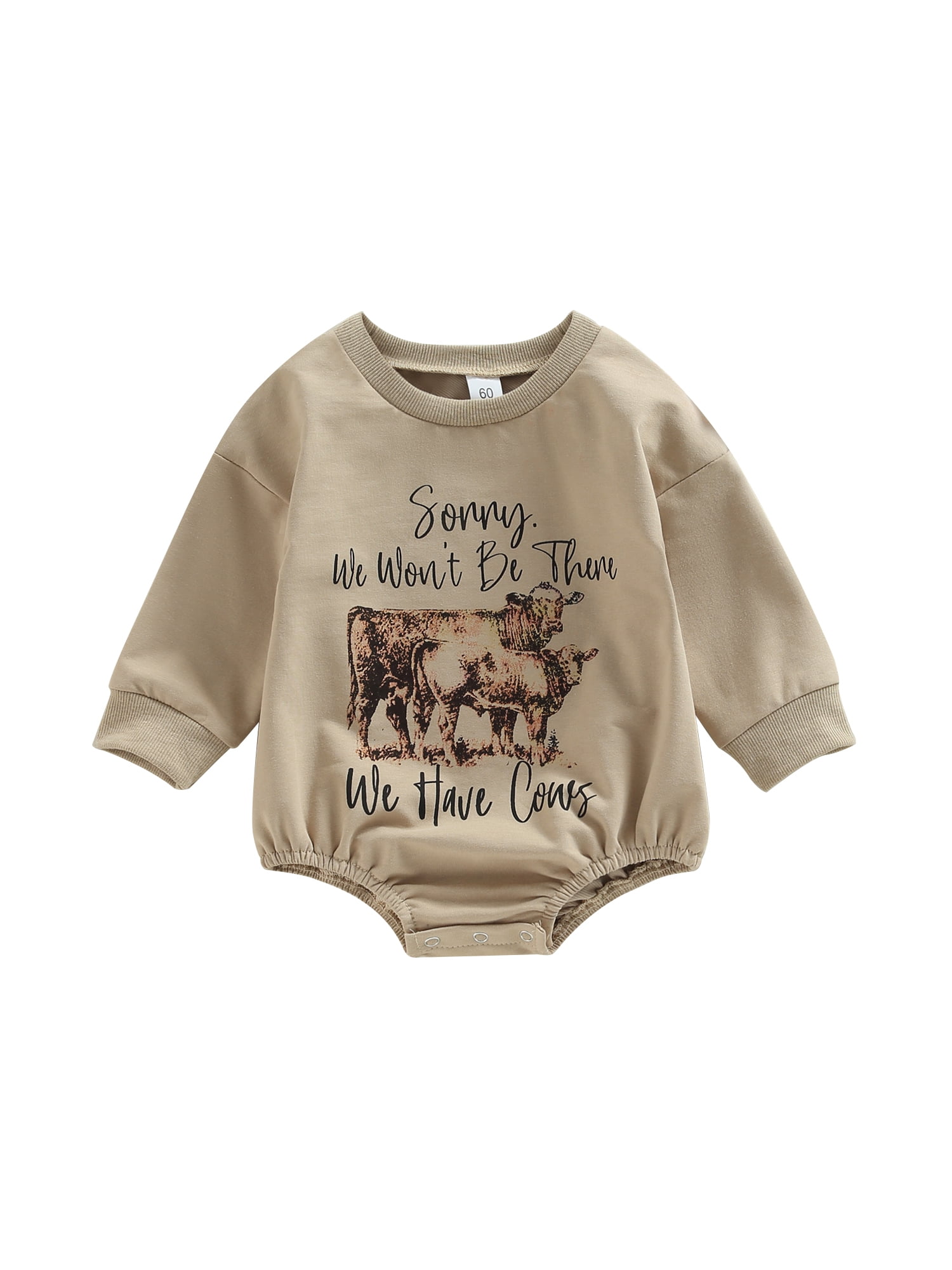 Qtinghua Western Infant Baby Boy Clothes Sweatshirt Romper Cowboy