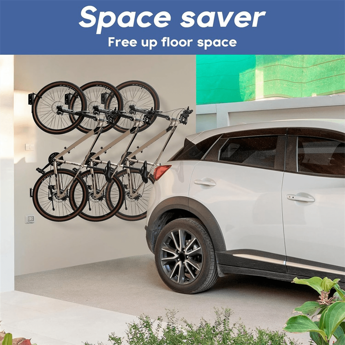 Montek swivel bike wall mount bike hangers for garage wall mount bike