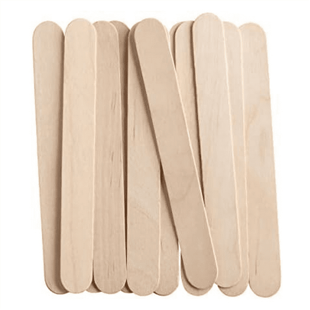 Qtmnekly [100 Count] 3.6 Inch Wooden MultiPurpose Popsicle Sticks