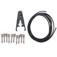 Qtmnekly 10Ft Guitar Solderless Pedalboard Cable Kit Angle Audio 6.35