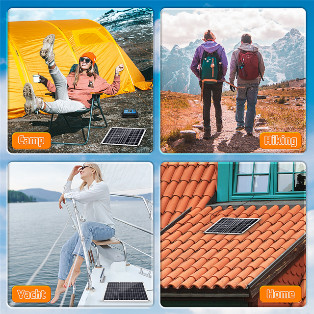 Qtmnekly 180W Solar Panel Kit 12V Battery Charger with 100A Controller