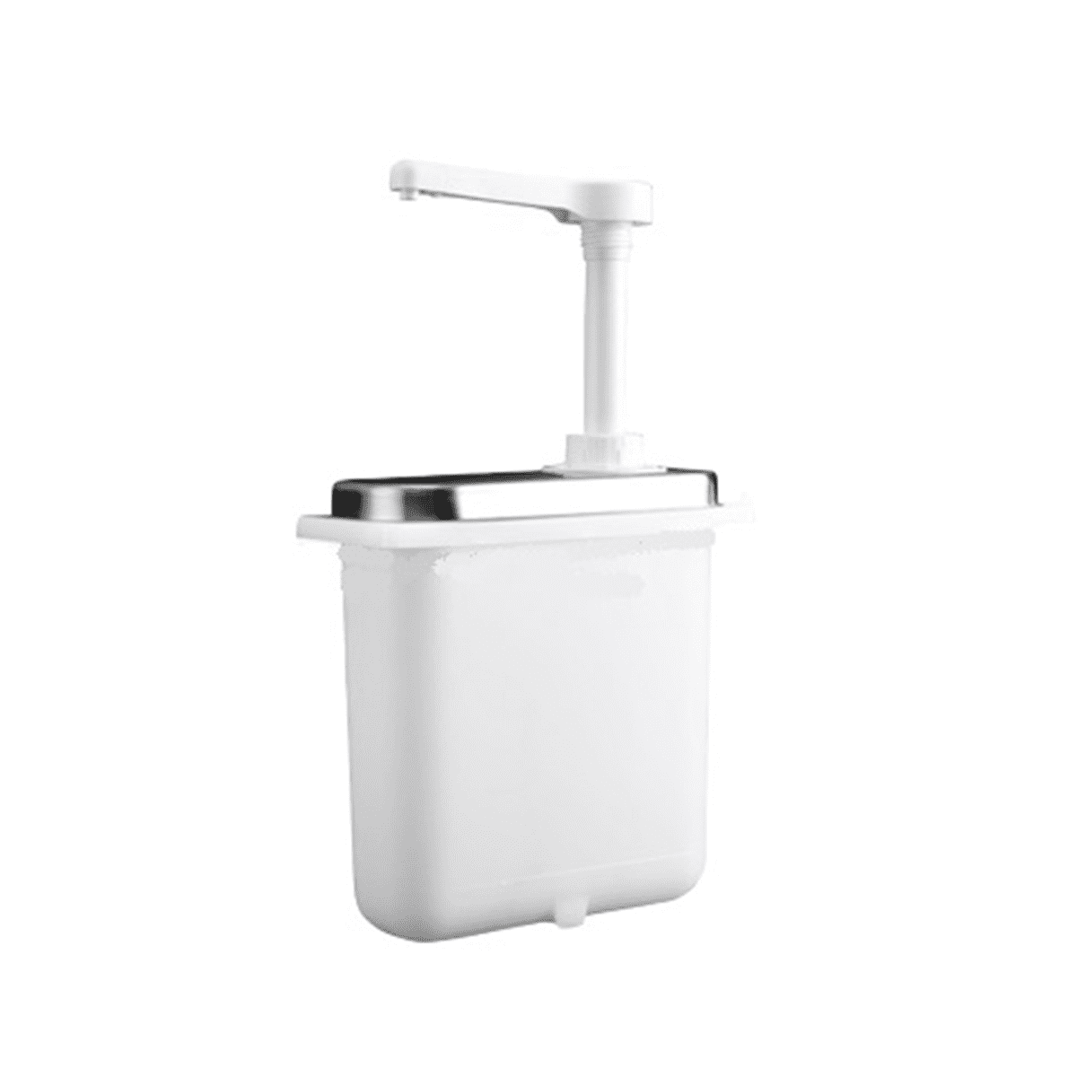 Qtmnekly 1L Sauce Dispenser Pump Stainless Steel Condiment Pump Station