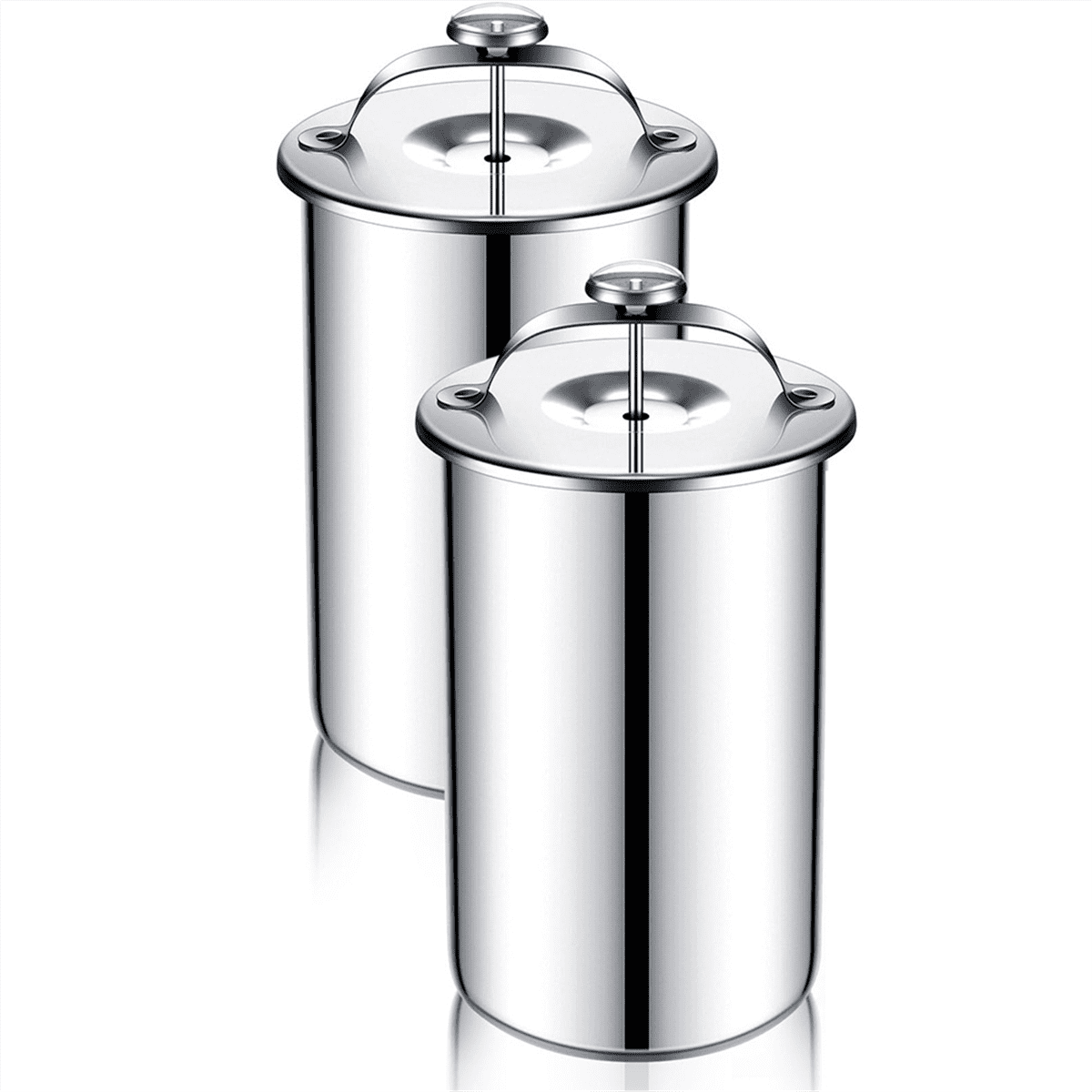 Qtmnekly 2 Piece Meat Press Maker Stainless Steel Ham Press Maker with