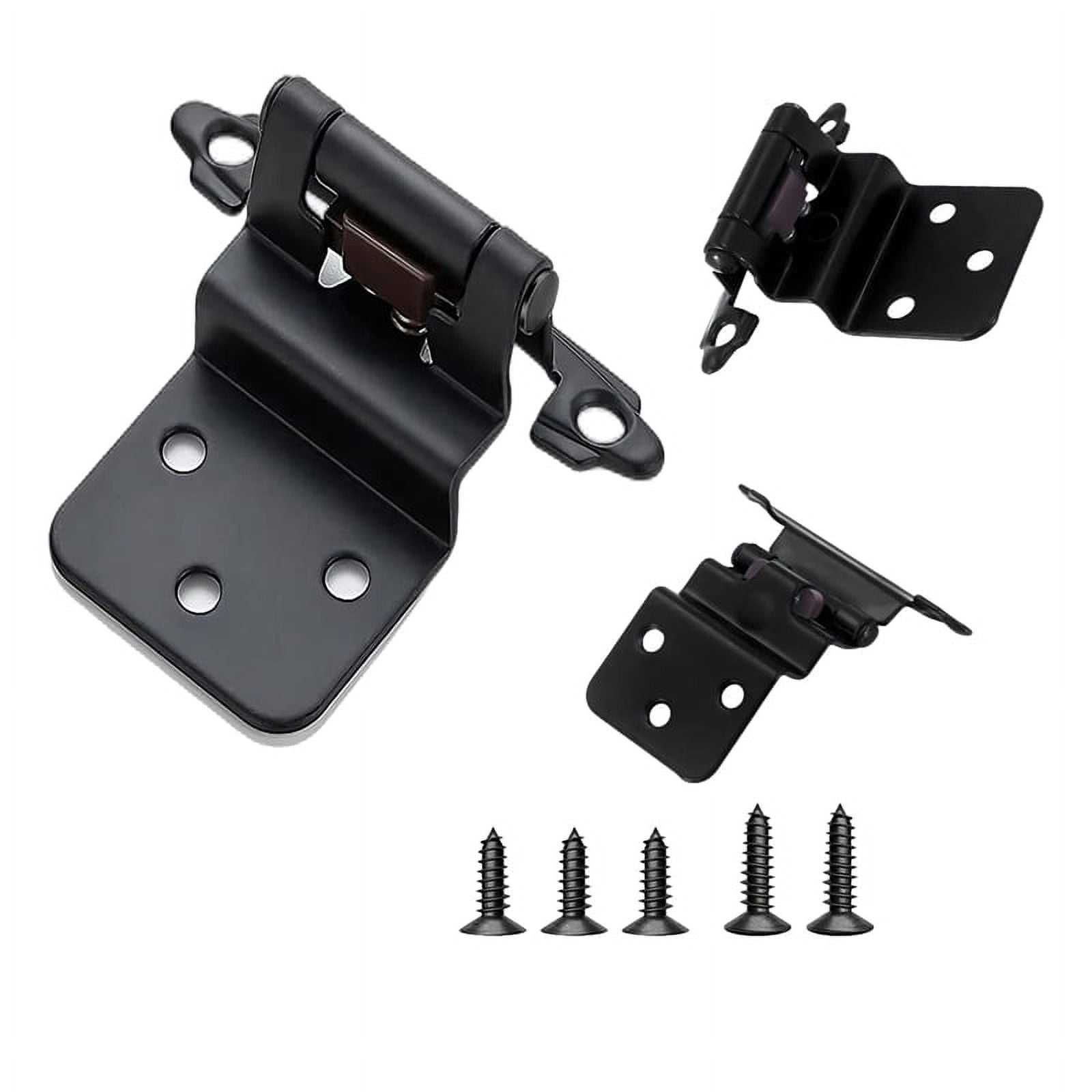Qtmnekly 20 PCS 3/8Inch Door Hinges Inset Self Closing