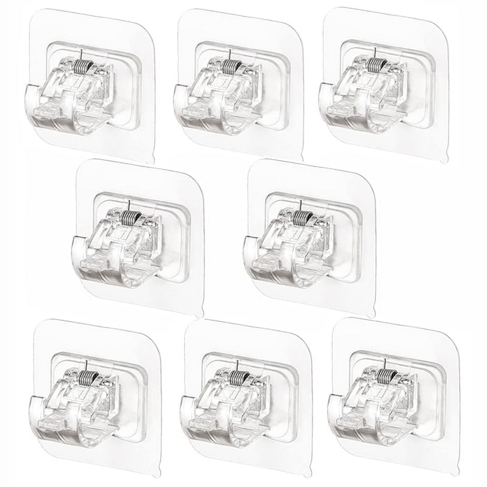 Qtmnekly 26PCS Curtain Rods No Drill Curtain Rod Brackets Hooks Nail