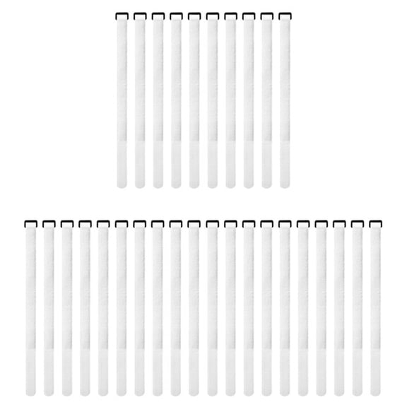 30pcs Goal Net Straps Soccer Goal Net Fastening Tie Straps Soccer Goal Net Straps White Blended
