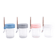 Qtmnekly 4 Pack Overnight Oats Containers with Lids and Spoons 16 Oz