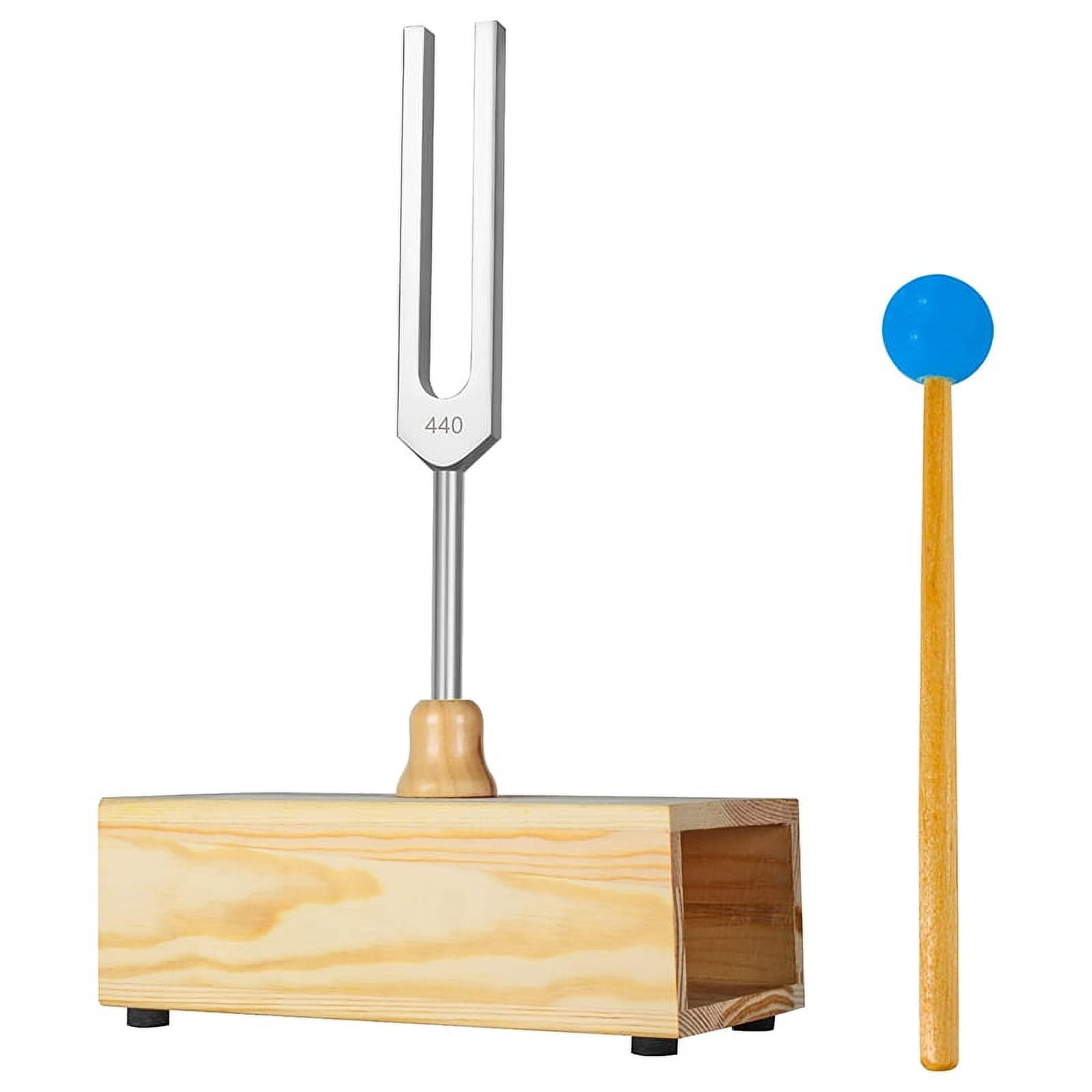 Qtmnekly 440HZ Tuning Fork,Tuning Fork Resonance Box,for Sound Therapy