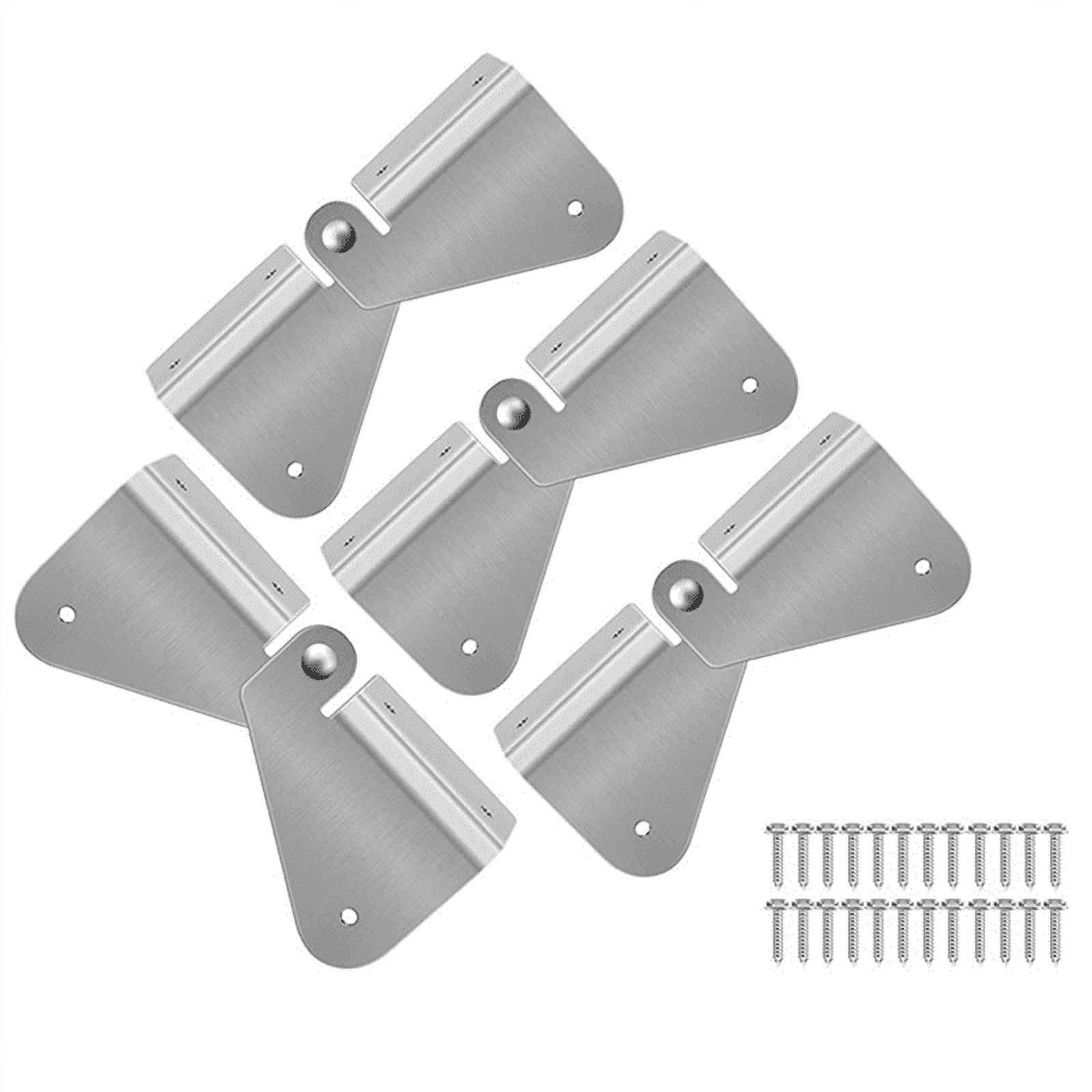 Qtmnekly 4Pcs Gutter Extension Hinge, Downspout Extension FlipUp Hinge