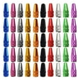 Qtmnekly 50PCS Bicycle Presta Valve Cap Aluminum Presta Cycling Valve